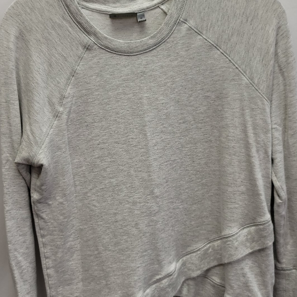 Athleta criss-cross sweatshirt Light Heather gray - Picture 6 of 9